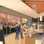 The center will feature an open floor plan and mountain views.
